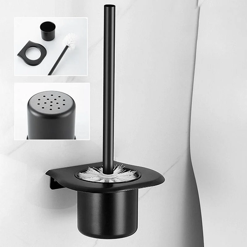 Matte Black Bathroom Hardware Set Modern Bathroom Accessories Hardware Set -Bathlova