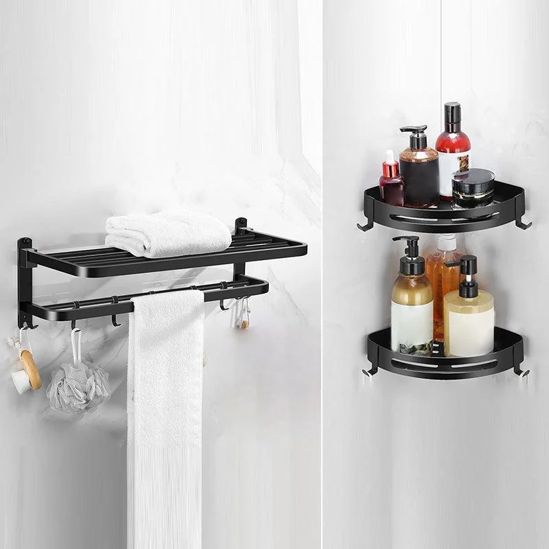 Matte Black Bathroom Hardware Set Modern Bathroom Accessories Hardware Set -Bathlova