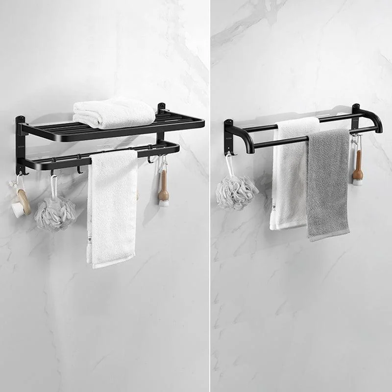 Matte Black Bathroom Hardware Set Modern Bathroom Accessories Hardware Set -Bathlova