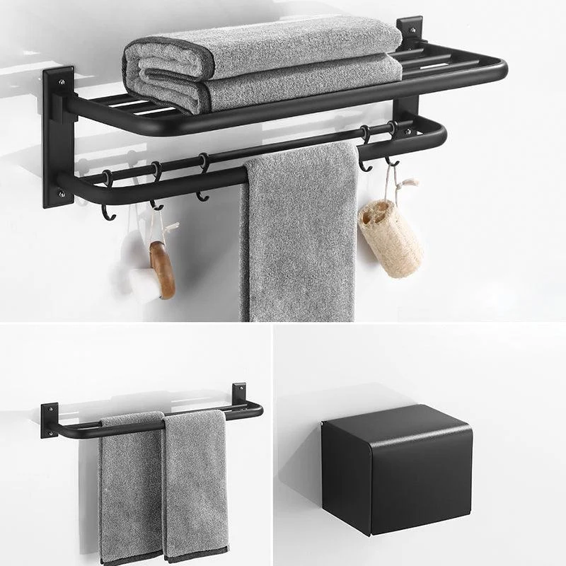 Matte Black Bathroom Hardware Set Modern Bathroom Accessory as Individual or as A Set -Bathlova