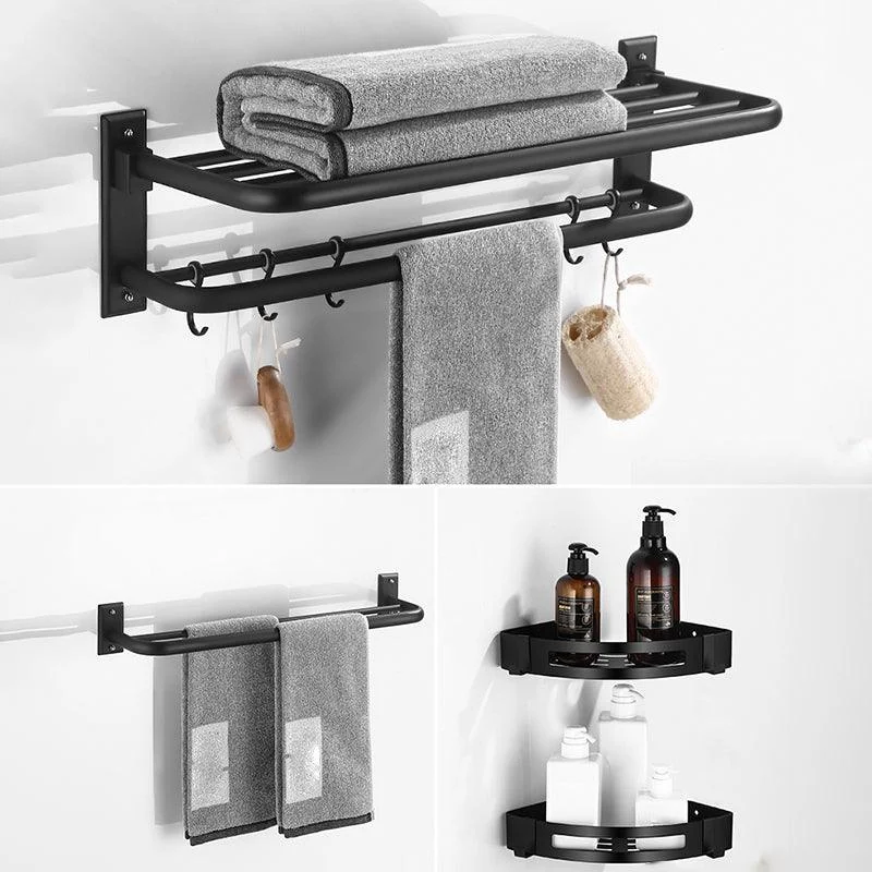 Matte Black Bathroom Hardware Set Modern Bathroom Accessory as Individual or as A Set -Bathlova