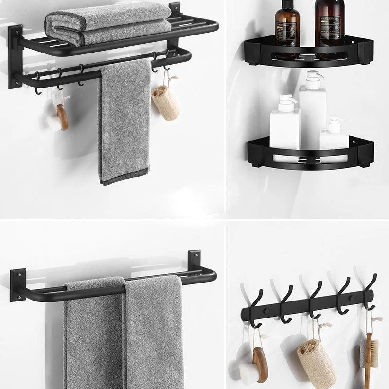 Matte Black Bathroom Hardware Set Modern Bathroom Accessory as Individual or as A Set -Bathlova