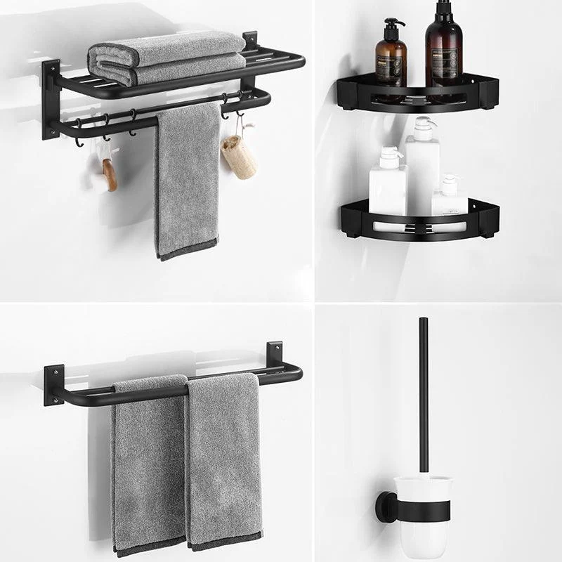 Matte Black Bathroom Hardware Set Modern Bathroom Accessory as Individual or as A Set -Bathlova