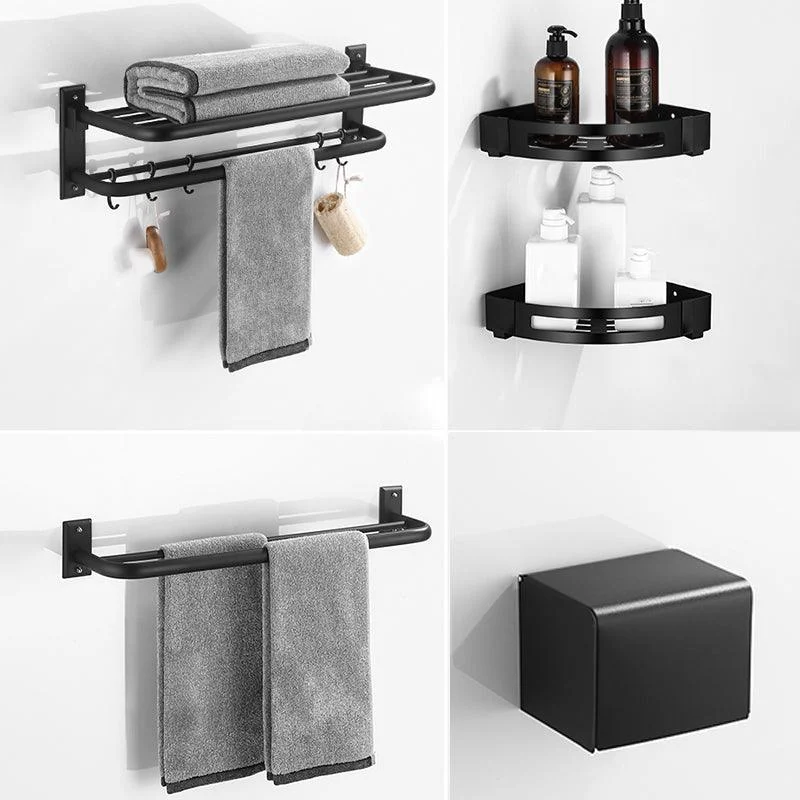 Matte Black Bathroom Hardware Set Modern Bathroom Accessory as Individual or as A Set -Bathlova