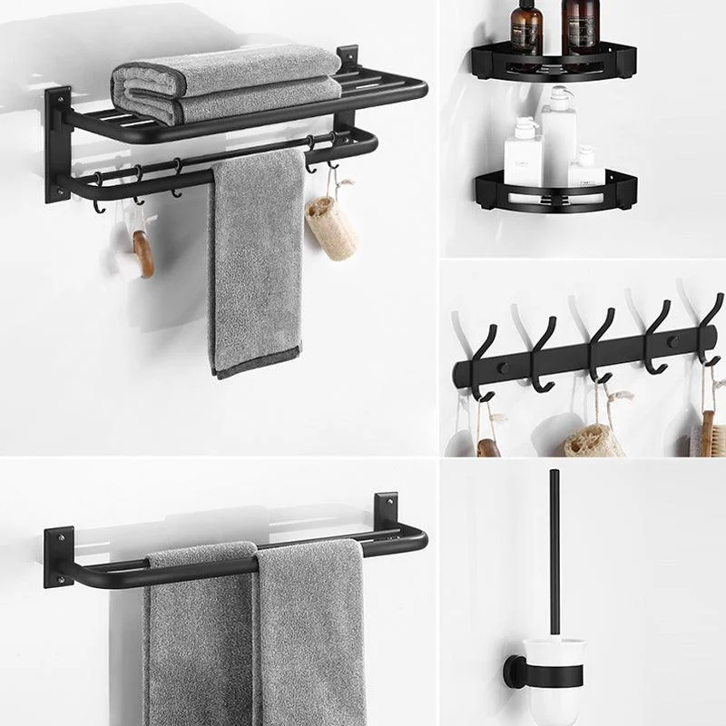 Matte Black Bathroom Hardware Set Modern Bathroom Accessory as Individual or as A Set -Bathlova