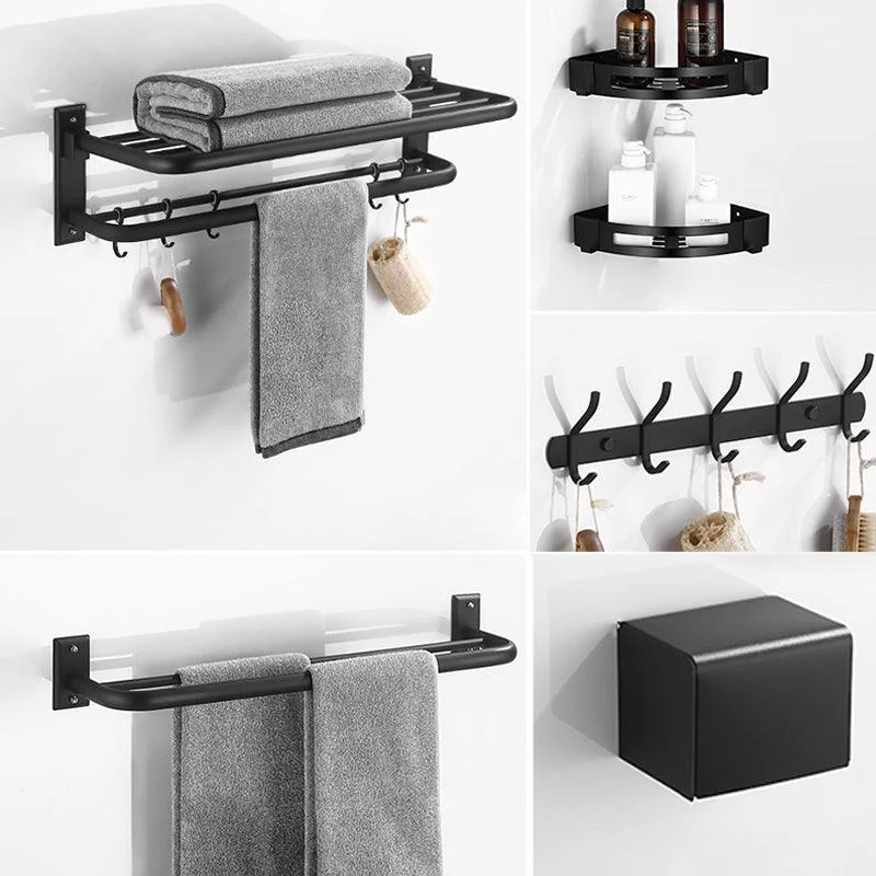 Matte Black Bathroom Hardware Set Modern Bathroom Accessory as Individual or as A Set -Bathlova