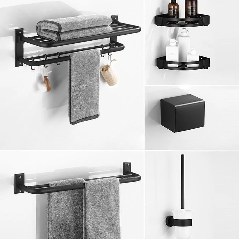 Matte Black Bathroom Hardware Set Modern Bathroom Accessory as Individual or as A Set -Bathlova