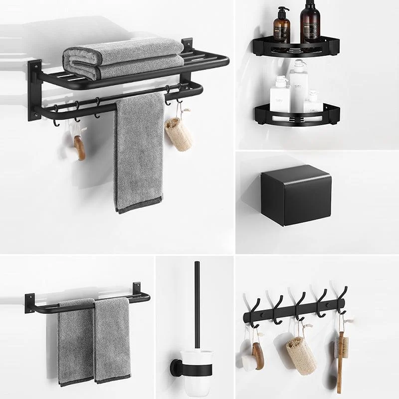 Matte Black Bathroom Hardware Set Modern Bathroom Accessory as Individual or as A Set -Bathlova