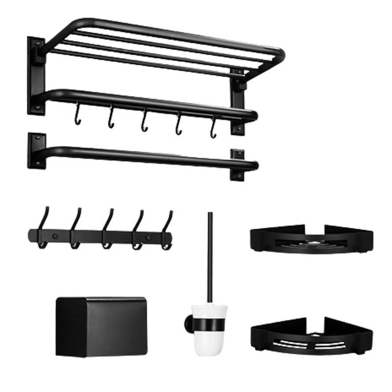 Matte Black Bathroom Hardware Set Modern Bathroom Accessory as Individual or as A Set -Bathlova