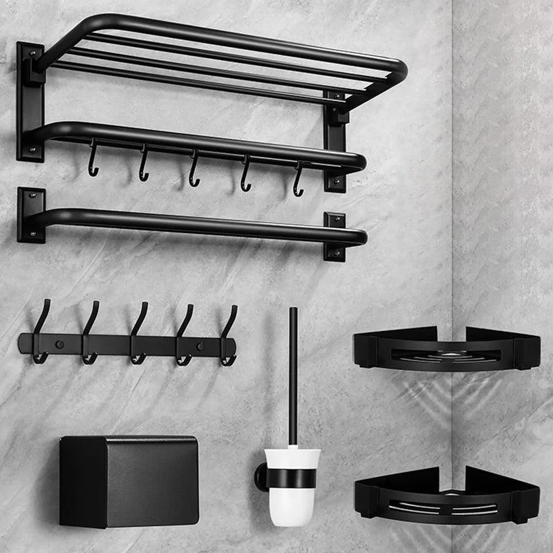 Matte Black Bathroom Hardware Set Modern Bathroom Accessory as Individual or as A Set -Bathlova