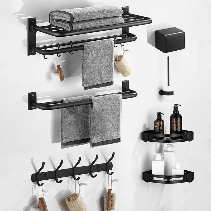 Matte Black Bathroom Hardware Set Modern Bathroom Accessory as Individual or as A Set -Bathlova