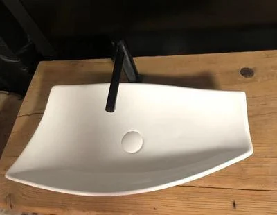 Matte Black Bathroom Sinks Modern Counter Basin Sink for Kitchen -Bathlova