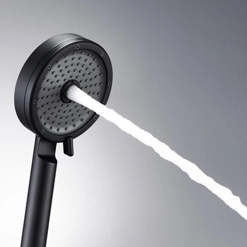 Matte Black Handheld Shower Head Modern 3-Jet Round Wall-Mount Handheld Shower Head -Bathlova