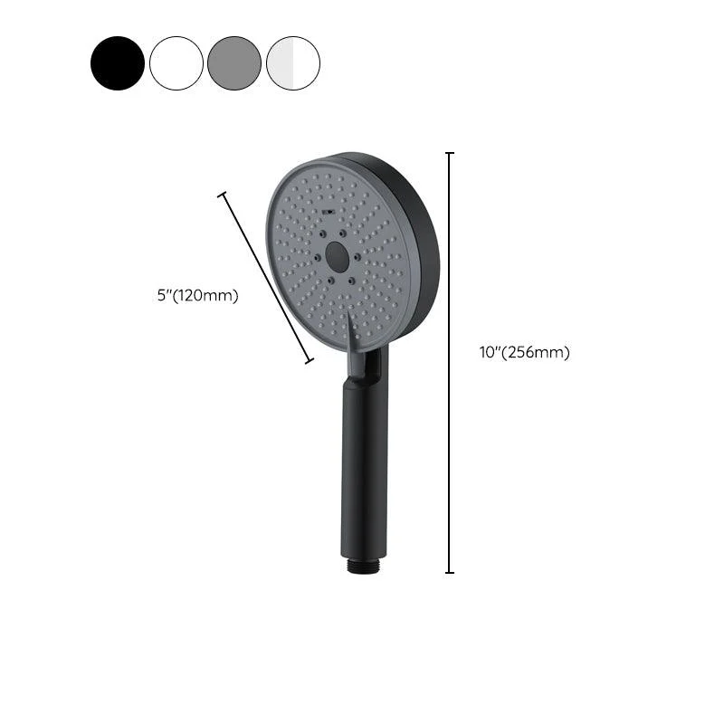 Matte Black Handheld Shower Head Modern 3-Jet Round Wall-Mount Handheld Shower Head -Bathlova