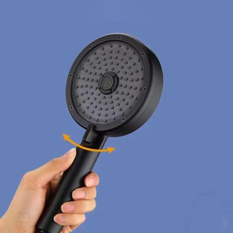 Matte Black Handheld Shower Head Modern 3-Jet Round Wall-Mount Handheld Shower Head -Bathlova