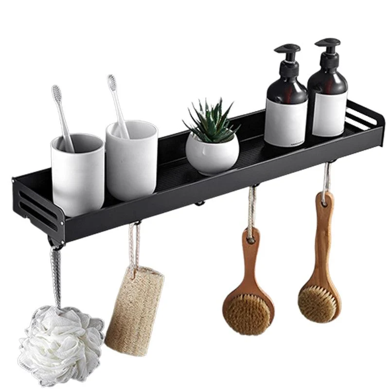 Matte Black Modern Bathroom Accessory Set, Set of 2, Bath Shelf -Bathlova