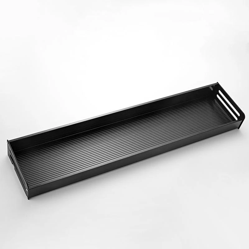 Matte Black Modern Bathroom Accessory Set, Set of 2, Bath Shelf -Bathlova