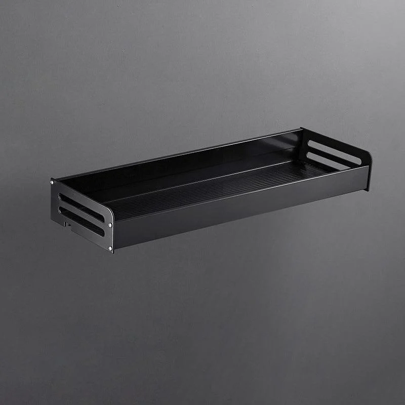 Matte Black Modern Bathroom Accessory Set, Set of 2, Bath Shelf -Bathlova