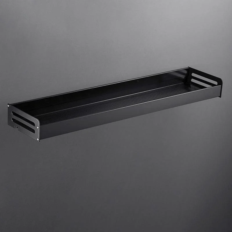 Matte Black Modern Bathroom Accessory Set, Set of 2, Bath Shelf -Bathlova