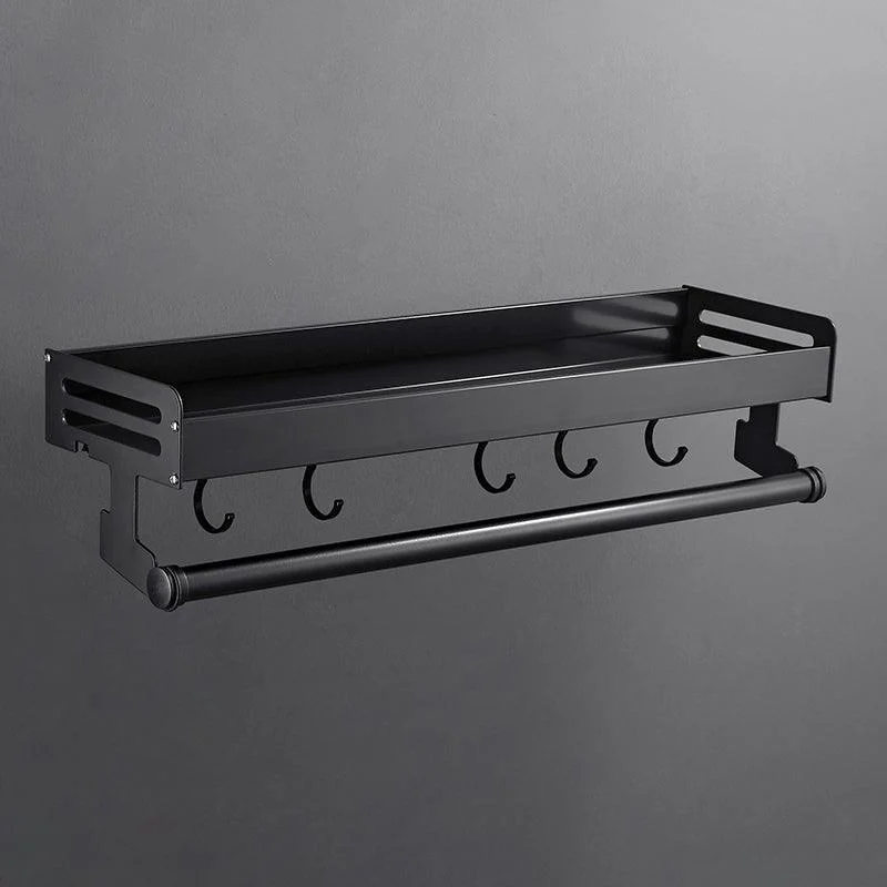 Matte Black Modern Bathroom Accessory Set, Set of 2, Bath Shelf -Bathlova