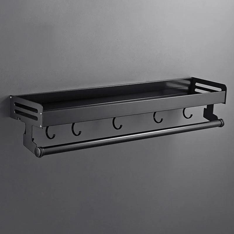 Matte Black Modern Bathroom Accessory Set, Set of 2, Bath Shelf -Bathlova