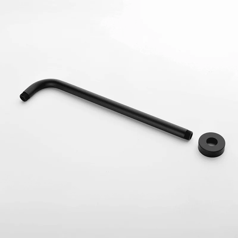 Matte Black Round 3-jet in Complete Shower System with Slide Bar Hand-Shower and Lever Handles -Bathlova