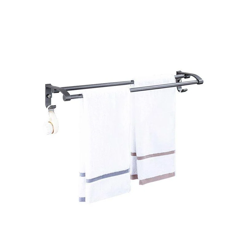 Matte Gray Bathroom Accessory Set Bath Shelf/Towel Bar & Paper Holder Included -Bathlova