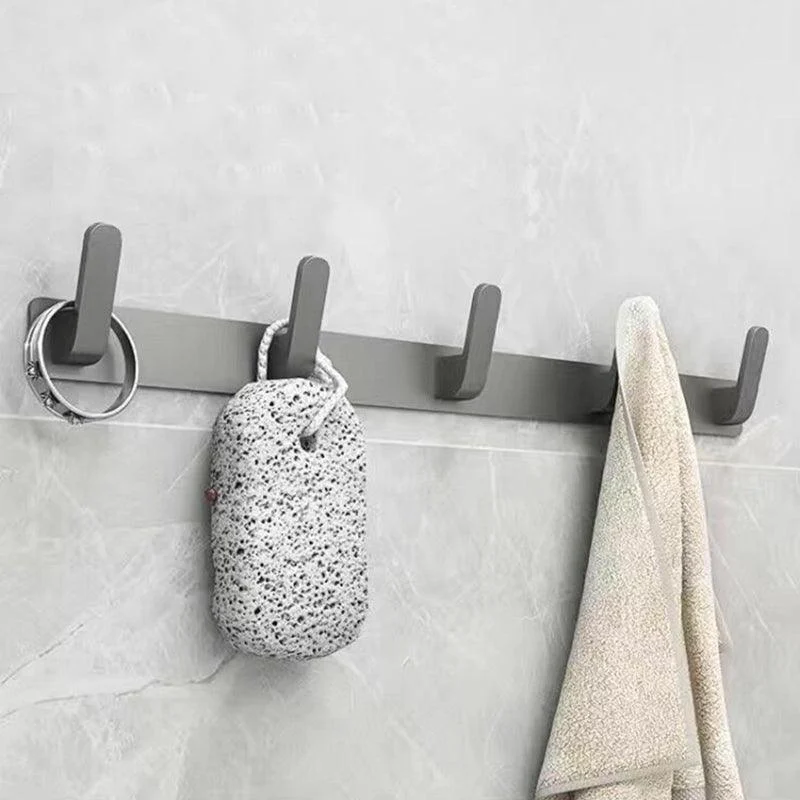 Matte Gray Bathroom Accessory Set Bath Shelf/Towel Bar & Paper Holder Included -Bathlova