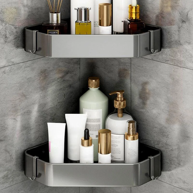 Matte Gray Bathroom Hardware Set Modern Bathroom Accessory Kit -Bathlova