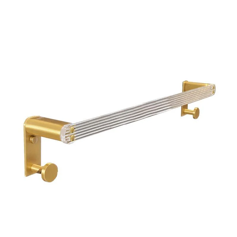 Metal and Acrylic Bathroom Accessory as Individual or as a Set in Gold -Bathlova