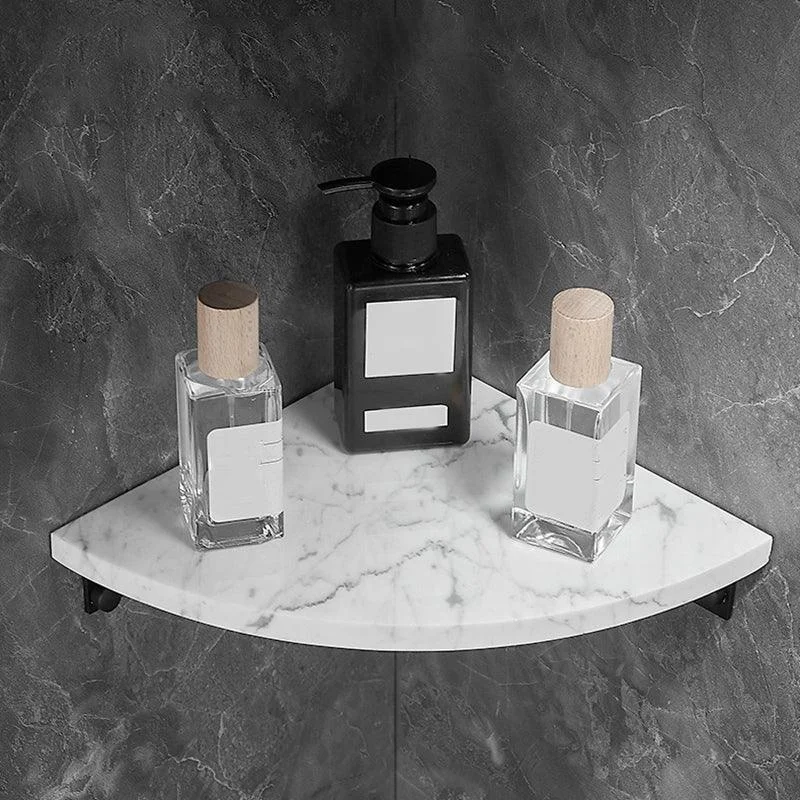 Metal & Marble Bathroom Hardware Set as Individual or as a Set in Black -Bathlova