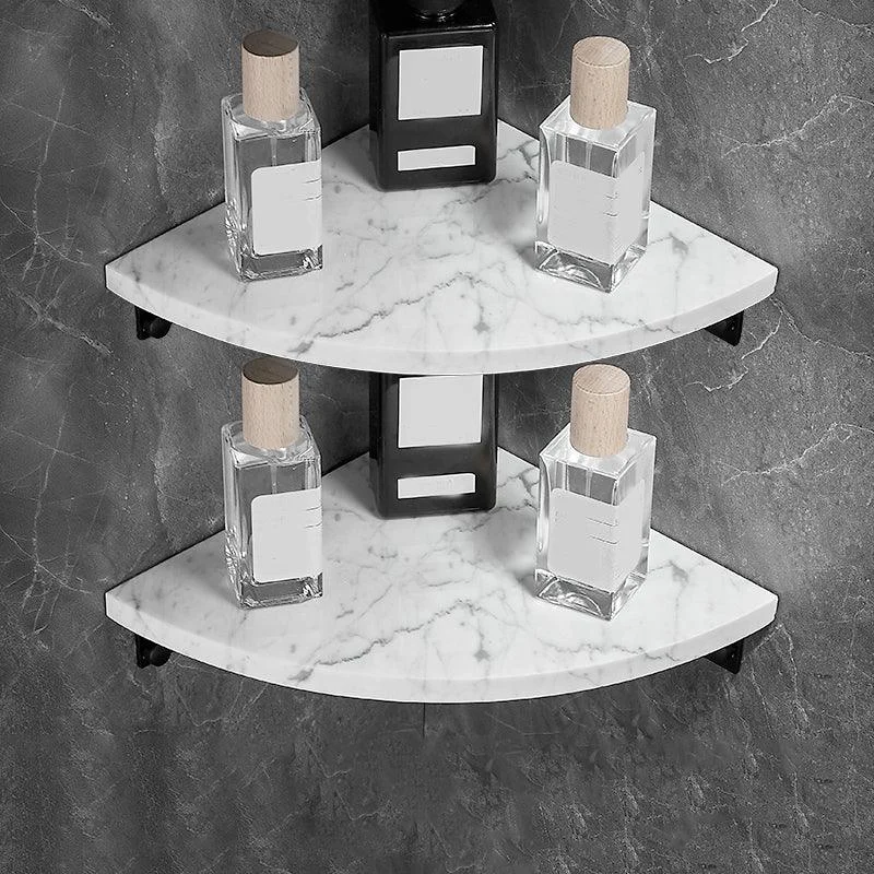 Metal & Marble Bathroom Hardware Set as Individual or as a Set in Black -Bathlova