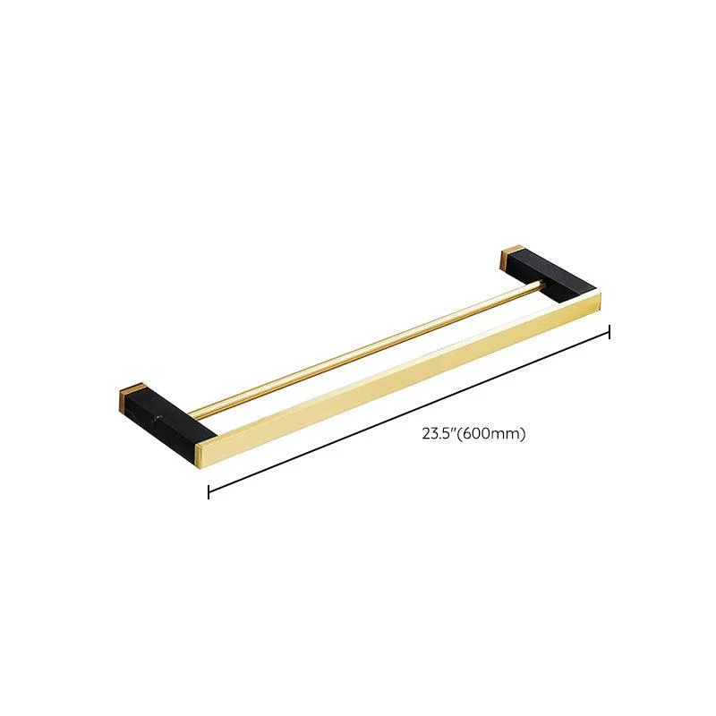 Metal and Marble Bathroom Minimalist Accessory as Individual or as a Set in Gold -Bathlova