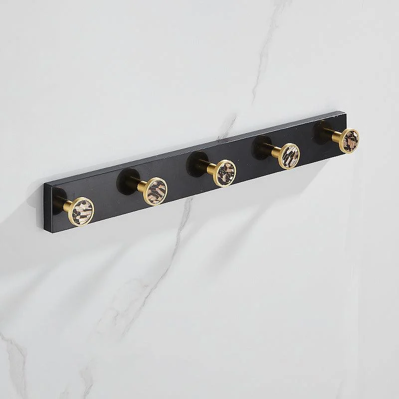 Metal and Marble Bathroom Minimalist Accessory as Individual or as a Set in Gold -Bathlova