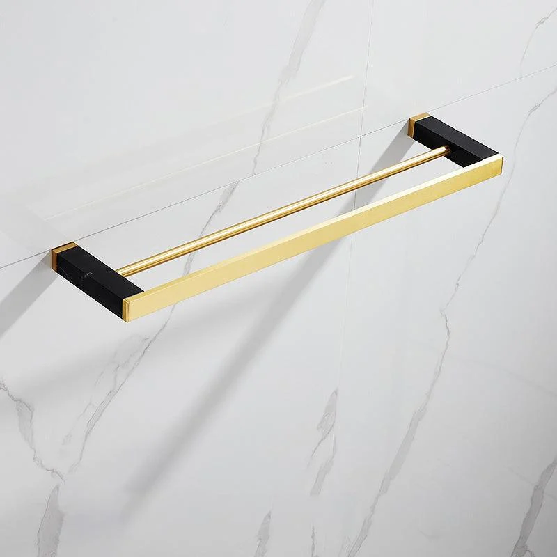 Metal and Marble Bathroom Minimalist Accessory as Individual or as a Set in Gold -Bathlova