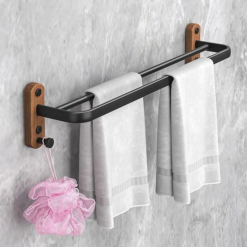 Metal and Wood Bathroom Accessory as Individual or as a Set without Punching -Bathlova