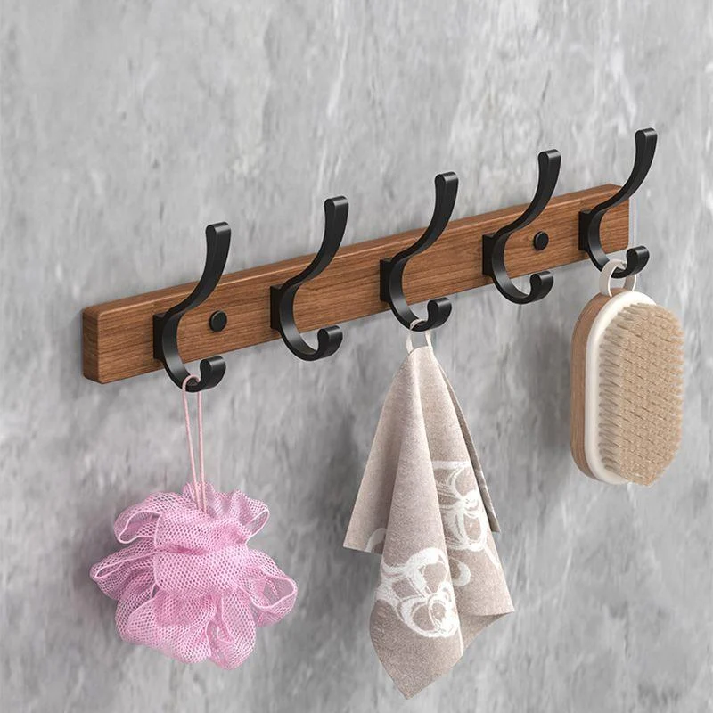 Metal and Wood Bathroom Accessory as Individual or as a Set without Punching -Bathlova