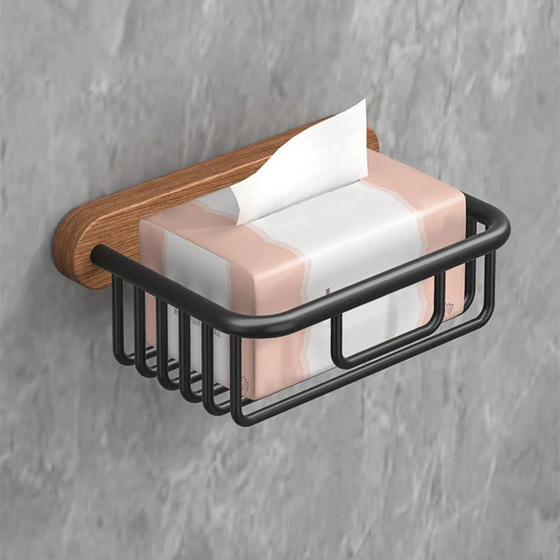 Metal and Wood Bathroom Accessory as Individual or as a Set without Punching -Bathlova