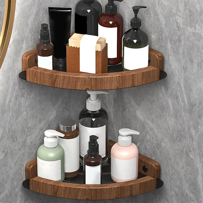 Metal and Wood Bathroom Accessory as Individual or as a Set without Punching -Bathlova