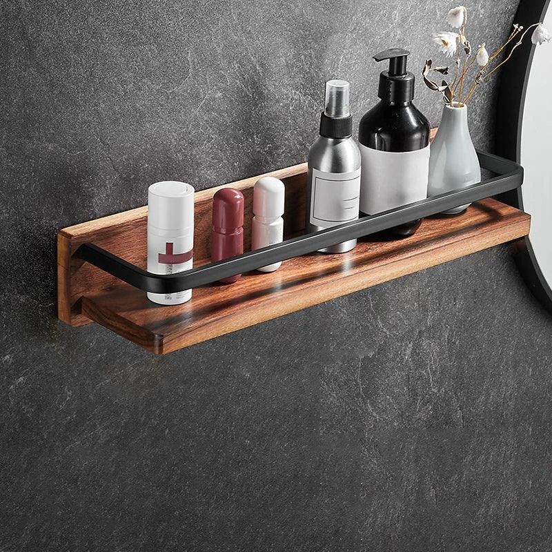 Metal Bathroom Accessory Set Walnut Brown Bathroom Hardware Set -Bathlova