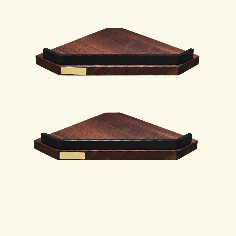 Metal Bathroom Accessory Set Walnut Brown Bathroom Hardware Set -Bathlova