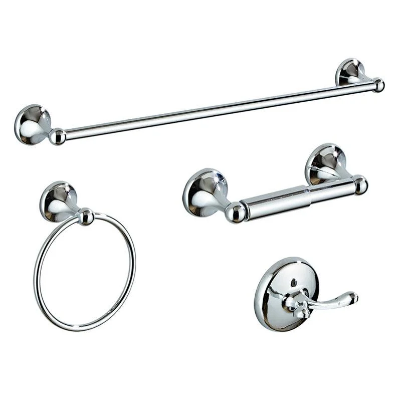 Metal Bathroom Set Traditional Style Chrome Bathroom Hardware Set -Bathlova