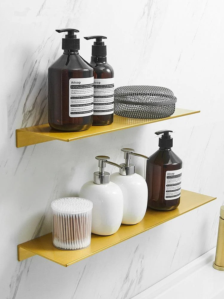 Metal Bathroom Shelf Wall Storage Rack Wall Shelf for Storage -Bathlova