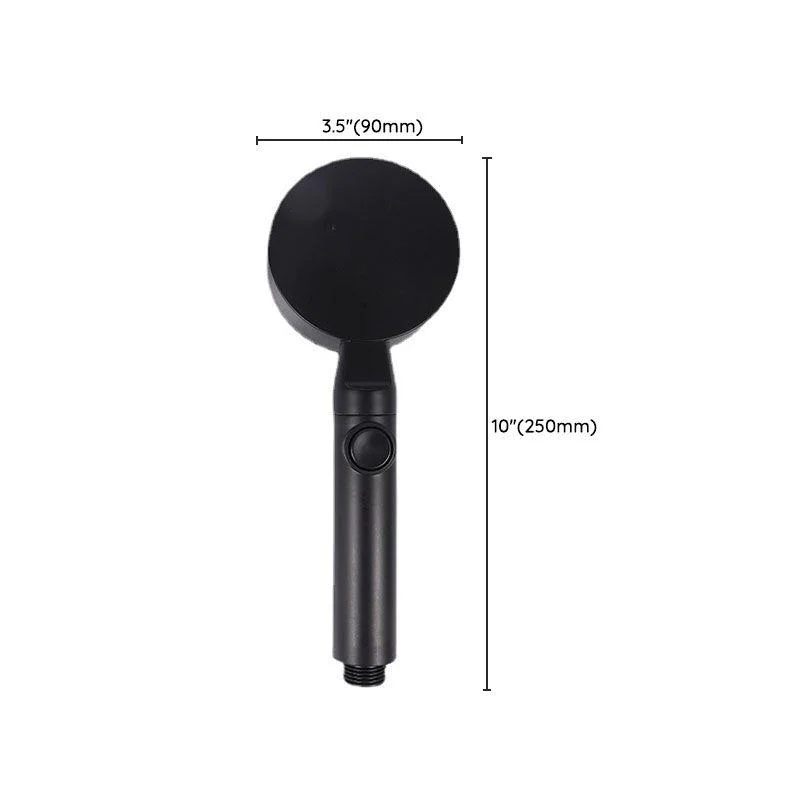 Metal Black Shower Head Self-Cleaning Standard Round Handheld Shower Heads -Bathlova