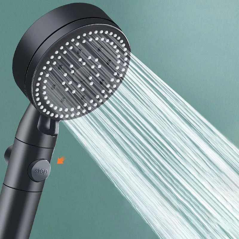 Metal Black Shower Head Self-Cleaning Standard Round Handheld Shower Heads -Bathlova