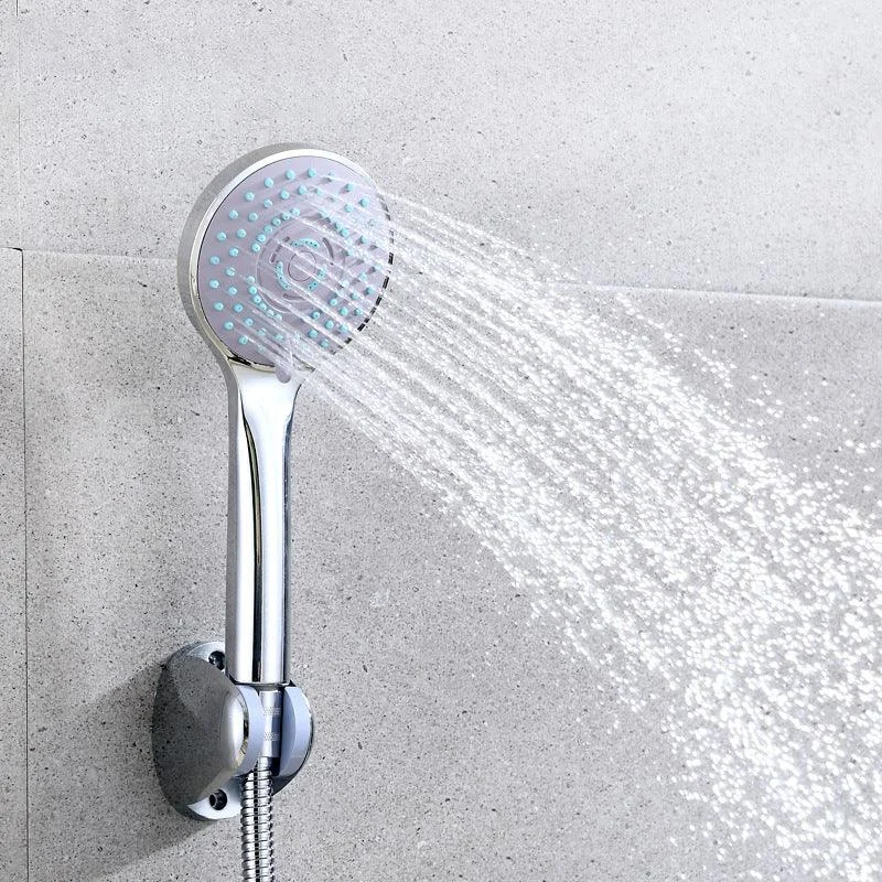 Metal Chrome Hand Shower Modern Rain Fall Handheld Shower Head -Bathlova