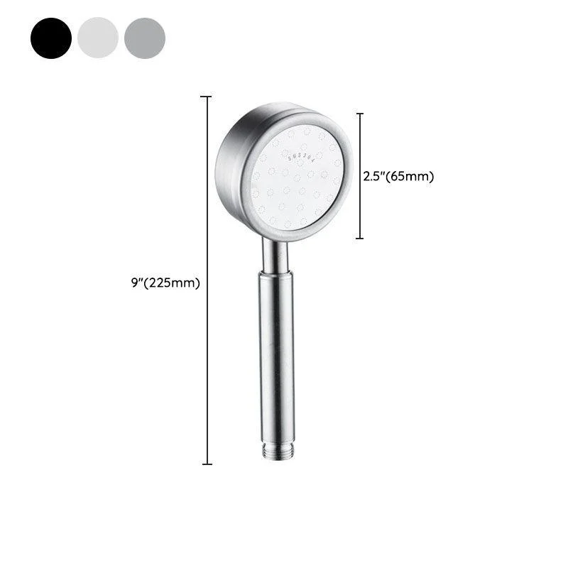 Metal Handheld Shower Head Modern Solid Color Round Shower Heads -Bathlova