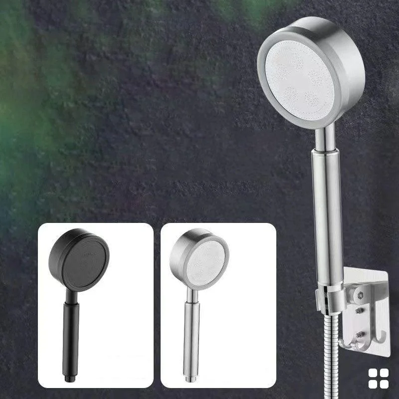 Metal Handheld Shower Head Modern Solid Color Round Shower Heads -Bathlova