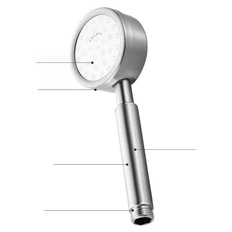 Metal Handheld Shower Head Modern Solid Color Round Shower Heads -Bathlova