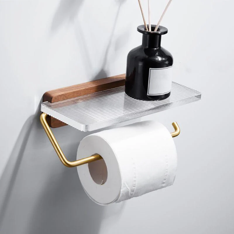 Metal Minimalist Bathroom Accessory as Individual or as a Set in Gold -Bathlova